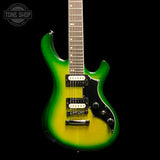 Front of Used 2025 Gibson Victory Figured Top Iguana Burst.