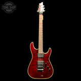 Full frontal of Used 2007 Schecter Hellraiser C-1 Black Cherry.