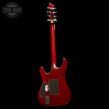 Back of Used 2007 Schecter Hellraiser C-1 Black Cherry.