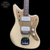 Front of Used 2025 Fender Vintera II 50s Jazzmaster Desert Sand TFW3614.