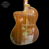 Back of body of Used 1982 Takamine EC132C Classical.