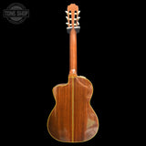 Back of Used 1982 Takamine EC132C Classical.