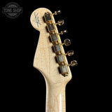 Back of headstock of Used 2010 Fender Custom Shop 1960 Strat NOS Shell Pink GH.