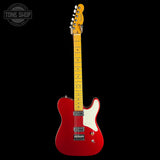 Full front of Used 2026 Fender 75th Anniversary Cabronita American Pro Telecaster Candy Apple Red.