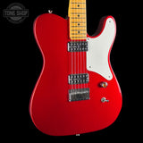 Front angle of Used 2026 Fender 75th Anniversary Cabronita American Pro Telecaster Candy Apple Red.