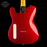 Back of Used 2026 Fender 75th Anniversary Cabronita American Pro Telecaster Candy Apple Red.