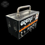 Front left angle of Used Orange Micro Dark Terror 20 TFW3406.