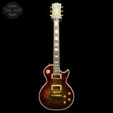 Full frontal of Used 2024 Gibson Custom Shop Les Paul Axcess Custom Bengal Burst.