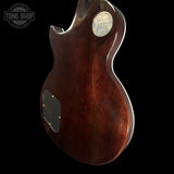 Back right angle of Used 2024 Gibson Custom Shop Les Paul Axcess Custom Bengal Burst.