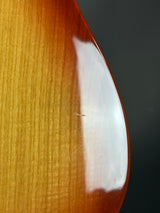 Close-up of a wooden surface with a white spot