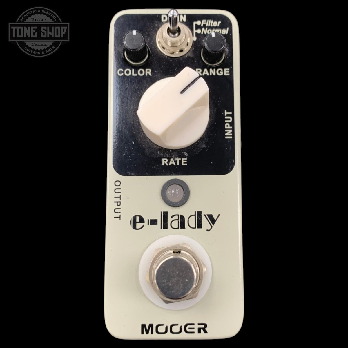 Front of Used Mooer E-Lady Analog Flanger.