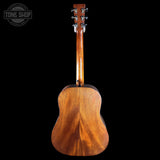 Full back of Used Martin Custom Shop 37 Authentic Slope Shoulder Dread Adirondeck/Sinker Mahogany.