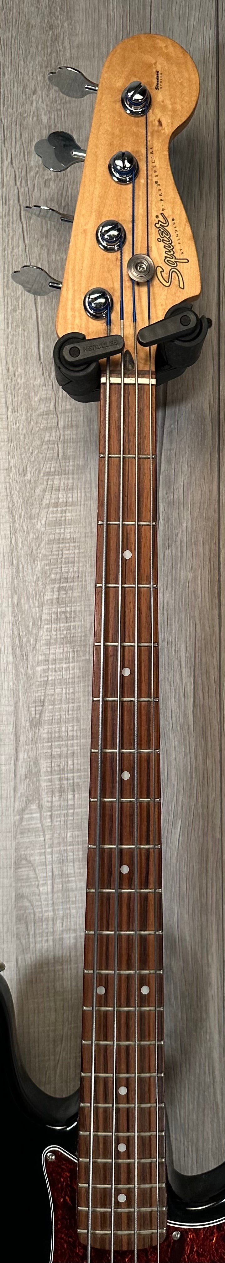 Neck of Used 1999 Squier Precision Bass Special Black w/Bartonlini Bridge Pickup TSS3836