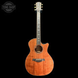 Full frontl of Used 2024 Taylor 914ce Builders Edition Sinker Redwood / Honduran Rosewood.