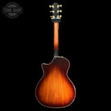 Back of Used 2024 Taylor 914ce Builders Edition Sinker Redwood / Honduran Rosewood.