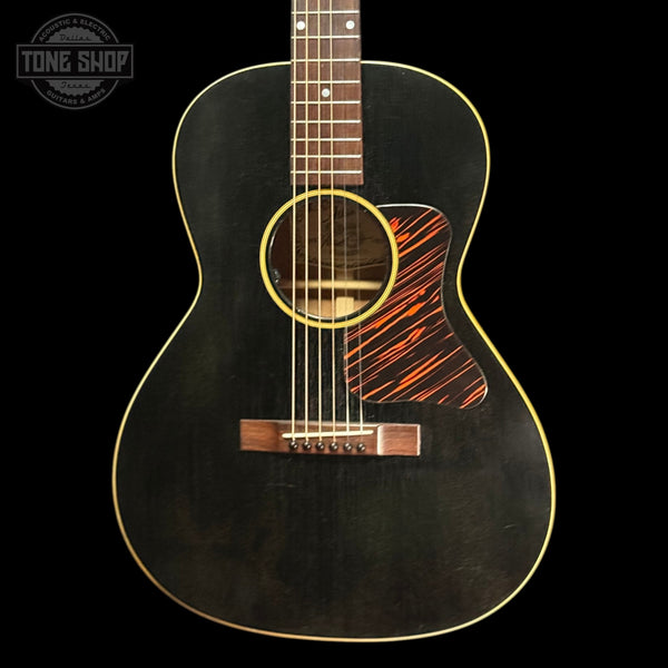 Front of Used Atkin L-36 13 Fret Acoustic Black.