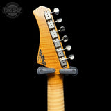 Back of headstock of Used Atkin S-54 2 Color Sunburst.