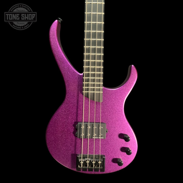 Front of Used Kramer Desciple D-1 Bass Guitar Thundercracker Purple Metallic TFW3768.