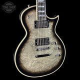 Front angle of Used ESP Original Series Eclipse Silver Liquid Metal Burst.