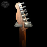 Back of headstock of Used 2020 Fender Telecaster Antique Olive.
