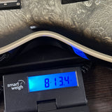 Used ESP Original Series Eclipse Silver Liquid Metal Burst on scale displaying wieght