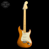 Full frontal of Used 2014 Fender FSR American Special Hand-Stained Stratocaster Honey Burst.