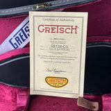 Gretsch Certificate of Authenticity inside a guitar case