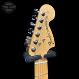 Headstock of Used 2014 Fender FSR American Special Hand-Stained Stratocaster Honey Burst.