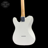 Back of body of Used 2015 Fender Limited Edition American Standard Telecaster HH Olympic White.