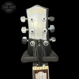 Headstock of Used 2015 Gretsch G5435T Pro Jet Black w/Bigsby.