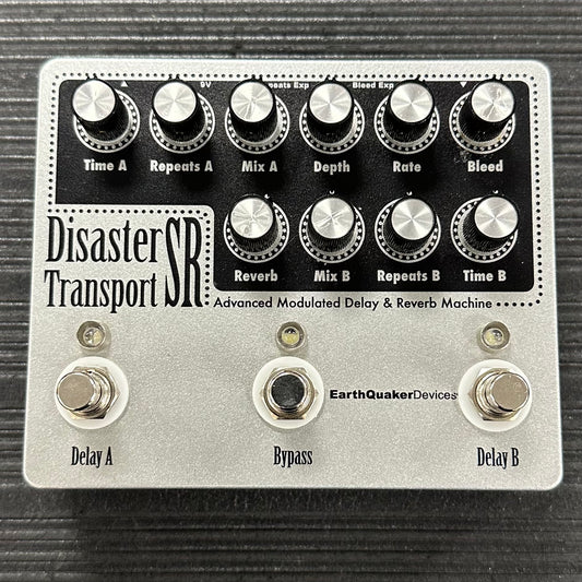 Top of Used EarthQuaker Devices Disaster Transport SR Advanced Modulated Delay & Reverb Machine Pedal TSS3860