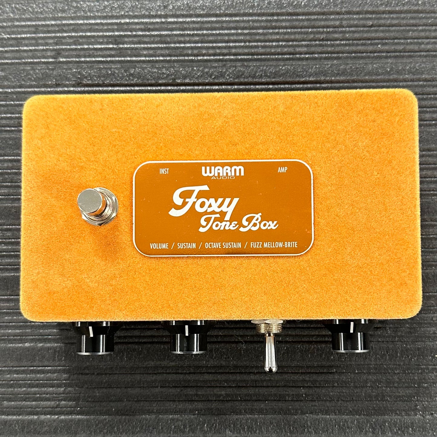 Top of Used Warm Audio Foxy Tone Box Octave Fuzz Pedal w/box TSS3857