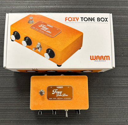 Top with box of Used Warm Audio Foxy Tone Box Octave Fuzz Pedal w/box TSS3857
