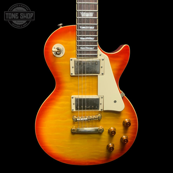 Front of Used 2008 Epiphone Les Paul Ultra Burst Quilt.