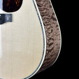 Front detail of Martin Custom Shop  42 Style Torch Motif Adirondack/Master Grade Quilt Maple.