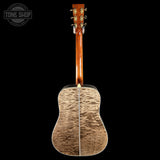 Full back of Martin Custom Shop  42 Style Torch Motif Adirondack/Master Grade Quilt Maple.