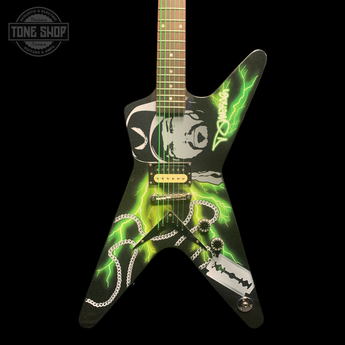 Front of Used Dean ML Dimeblade.