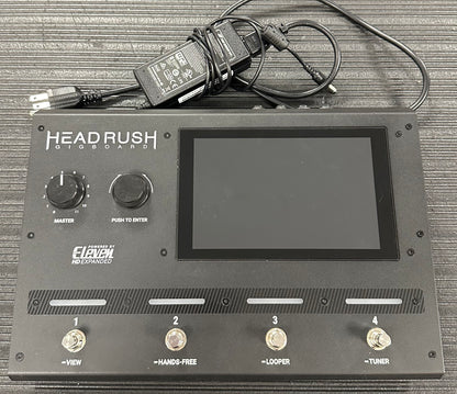 Top with power supply of Used Headrush Gigboard Multi-Effects Pedal TSS3864