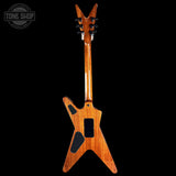 Full back of Dean USA ML Floyd Flame Top Slime.