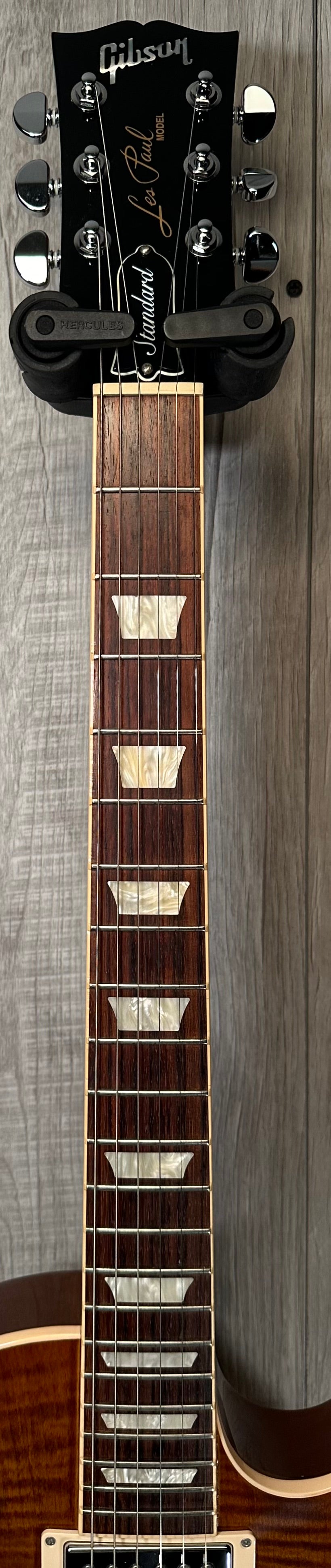 Neck of Used 2018 Gibson Les Paul Standard Mojave Burst w/case TSS3885