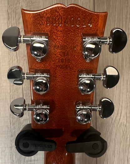 Back of headstock of Used 2018 Gibson Les Paul Standard Mojave Burst w/case TSS3885