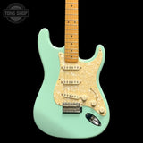 Front of Used 2003 Fender Classic Series Stratocaster Seafoam Green.