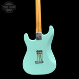 Back of Used 2003 Fender Classic Series Stratocaster Seafoam Green.