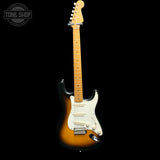 Full frontal of Used 1999 Fender Classic Series Stratocaster 2 Color Sunburst.