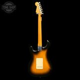 Back of Used 1999 Fender Classic Series Stratocaster 2 Color Sunburst.