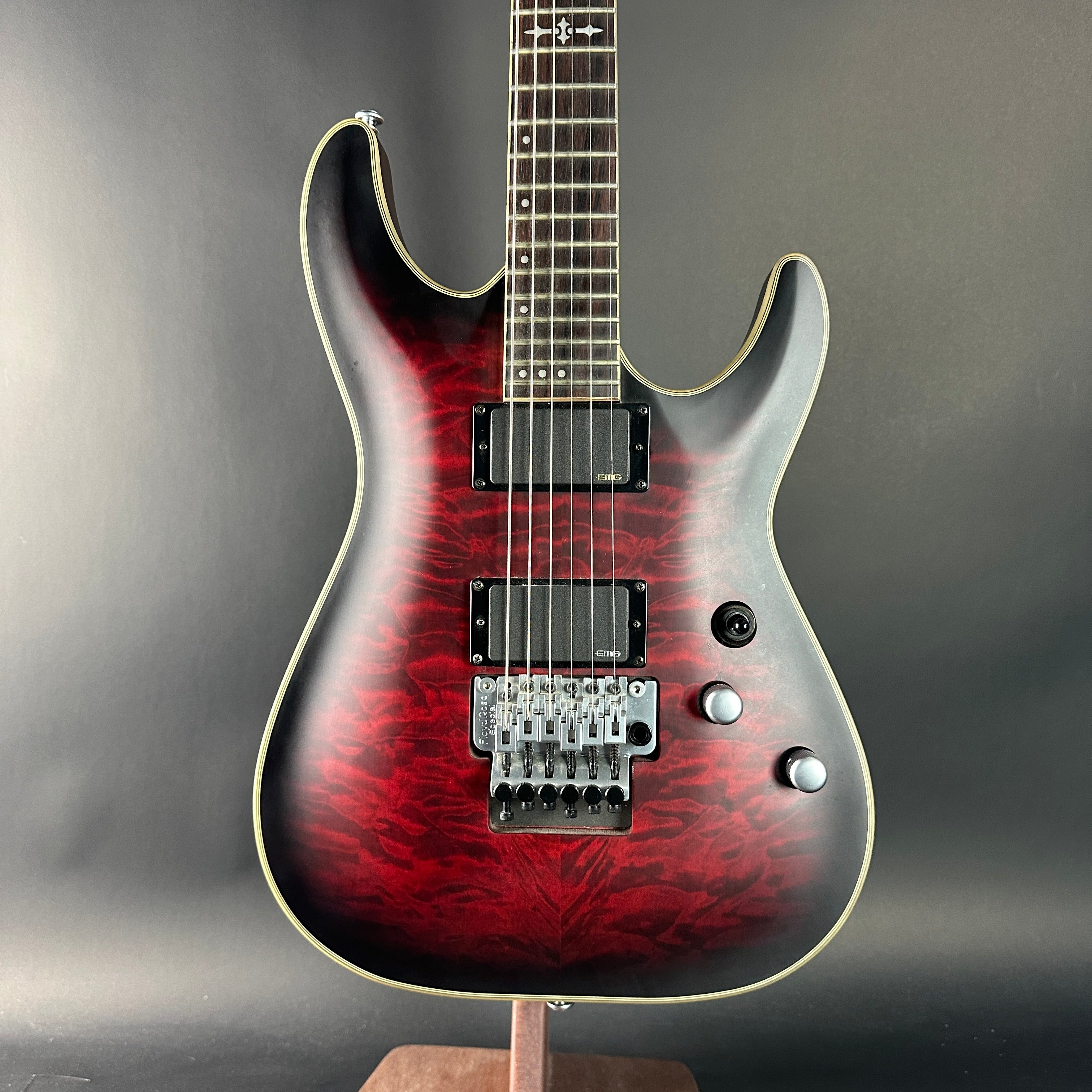 Used Schecter C-1 FR Research Crimson Red w/bag TSU22383