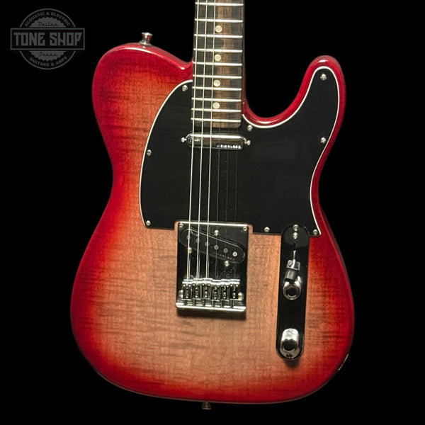 Front of Used 2022 Limited Edition American Ultra Telecaster Umbra Burst.