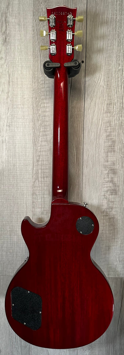 Full back of Used 2016 Gibson Les Paul Traditional Wine Red w/case TSS3874