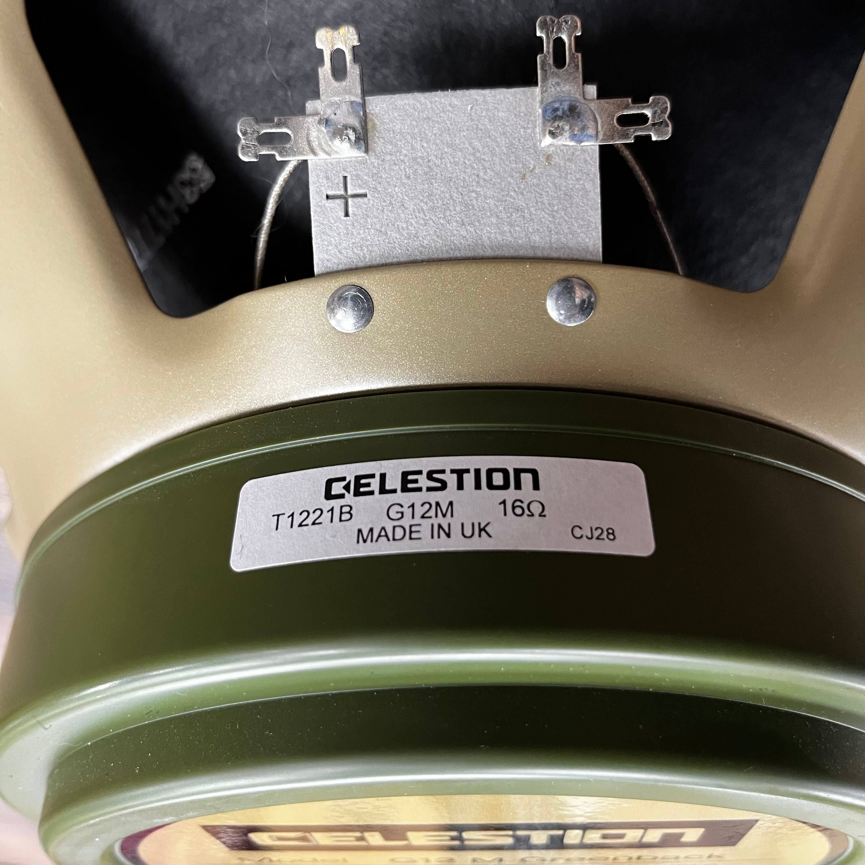 Used Celestion G12M Greenback 25 Watts 16 Ohm Made In UK w Used Celestion G12M Greenback 25 Watts 16 Ohm Made In UK w