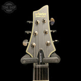 Headstock of Used 2012 Schecter Blackjack SLS C-1 S Matte Black TFW3871.